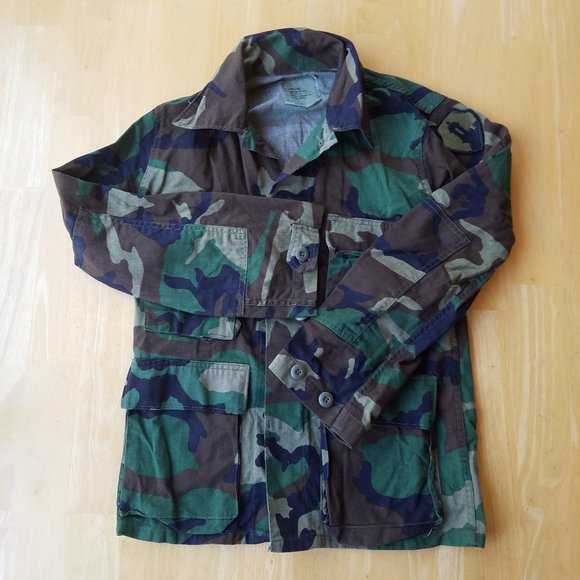 X-Small X-Short Woodland Camouflage Coat Jacket - Selma Apparel - Picture 6 of 10